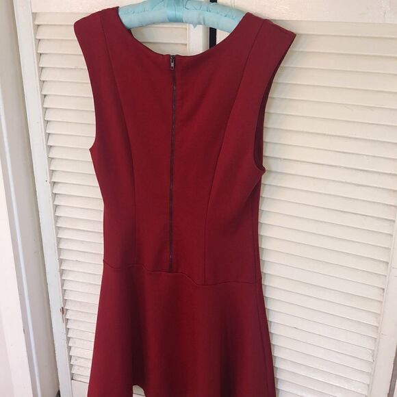 NWT FreeĀ People Fitā& Flare Skater Skirt Darts. Back Zip Deep Red. GreatāBasic! - Picture 9 of 17